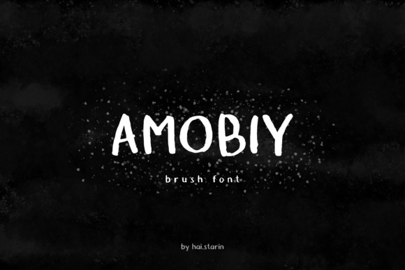 Amobiy: The Messy Brush Font for Authentic Brand Identity