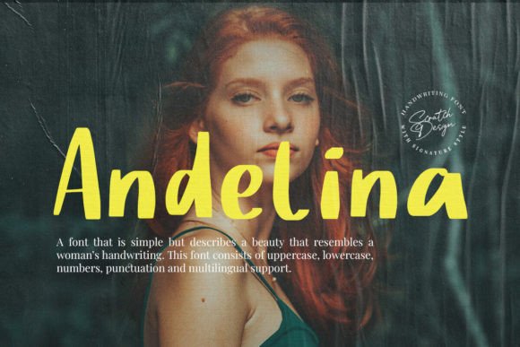 Andelina: A Graceful Script Typeface for Editorial Design
