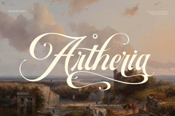 Artheria Script Font: A Vintage Review for Campaign Designers