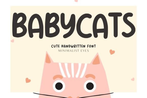 Baby Cats: A Cute Handwritten Font for Playful Branding