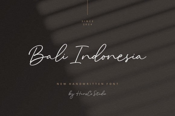 Bali Indonesia Typeface: Elevating Handmade Brand Aesthetics