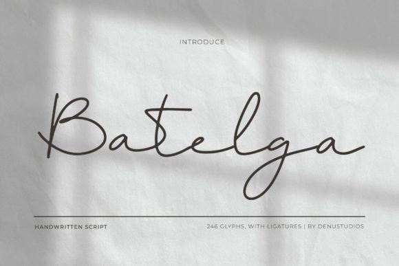 Batelga Typeface: A Script Amp Review for Elegant Branding