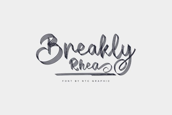 Breakly Rhea: The Perfect Handwritten Font for Crafters and Sellers