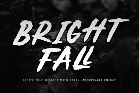 Brightfall Typeface: Bold Brush Energy for Modern Web Design