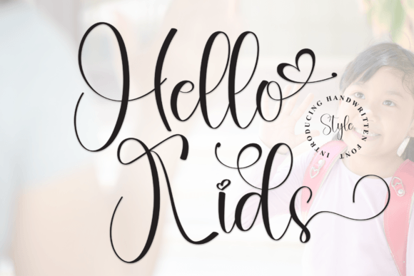 Hello Kids: A Flowing Handwritten Font for Graceful Brand Identity