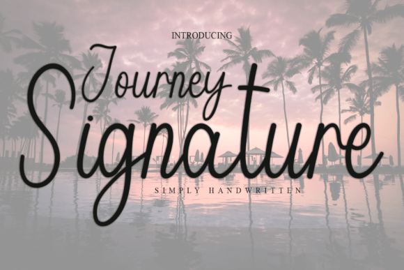Journey Signature: A Handwritten Font for Modern Web Design