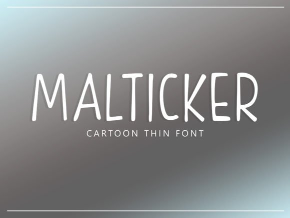 Malticker: A Whimsical Typeface for Playful Brand Identities