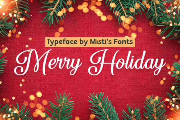 Merry Holiday: The Elegant Script Font for Polished Brand Visuals
