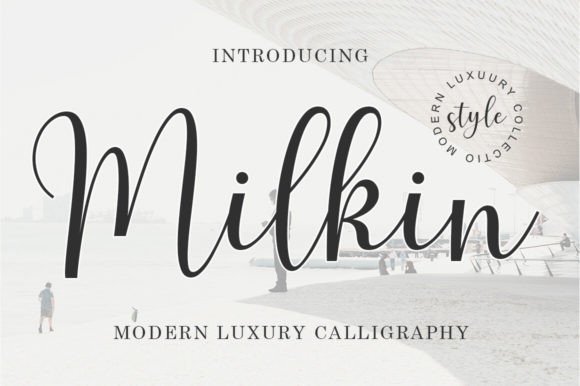 Milkin: A Radiant Script Typeface for Sophisticated Brand Identity