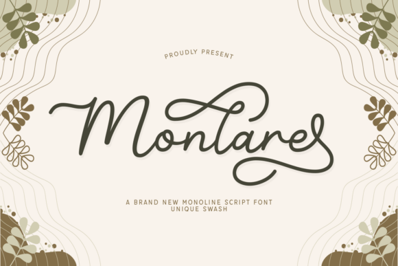 Monlare Typeface: Elevating Brand Identity with Elegant Script Design