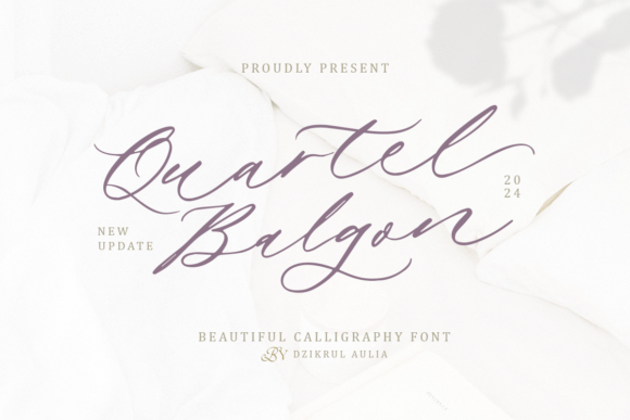 Quartet Balgon: Elevate Your Brand Identity With Elegant Script Typography