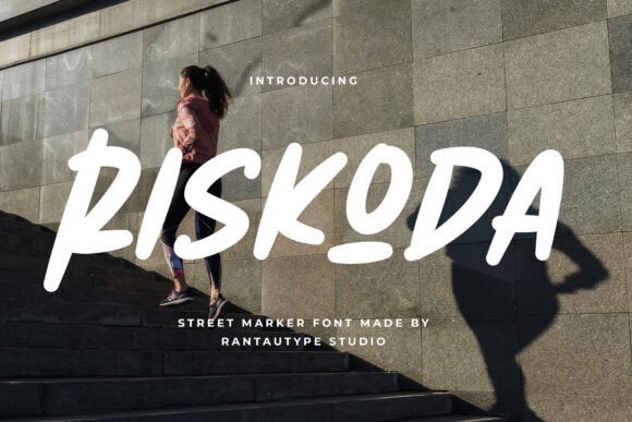 Riskoda: A Bold Script Amp for Editorial Design and Brand Identity