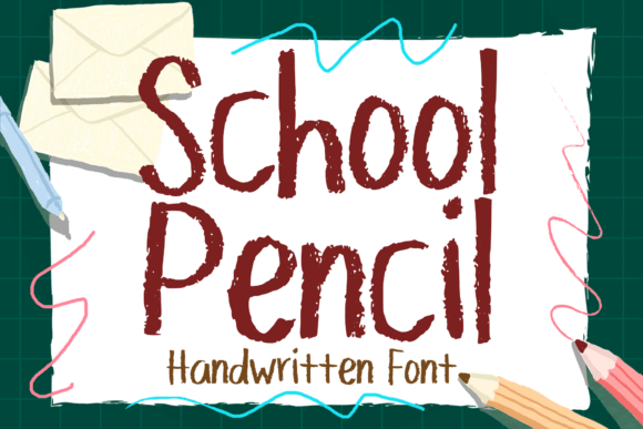 School Pencil Typeface Review: Handwritten Charm for Brand Identity