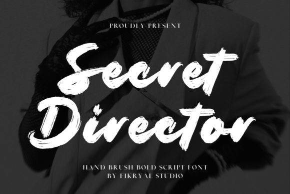 Secret Director: A Bold Script Typeface for High-Impact Campaigns