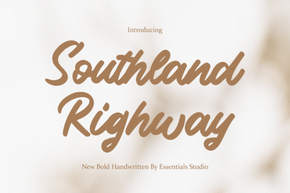 Southland Righway: The Bold Script Font for Premium Brand Identity