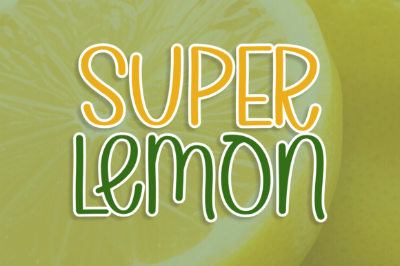 Super Lemon Typeface: A Handwritten Font for Authentic Brand Identity