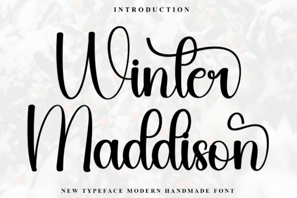 Winter Maddison: A Handwritten Typeface for Authentic Campaign Design